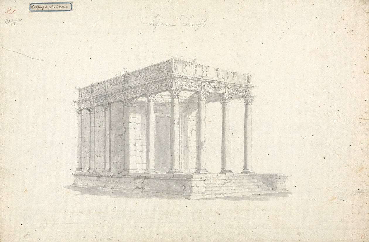 Pl. VIII Tempel des Jupiter in Tebessa von James Bruce