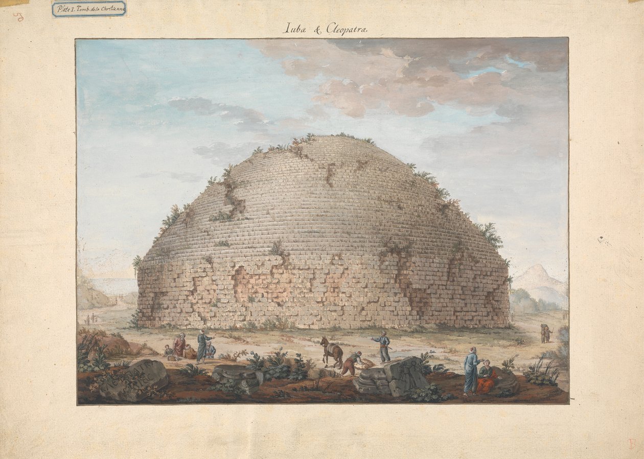 Grabmal der Christin / Juba und Kleopatra von James Bruce