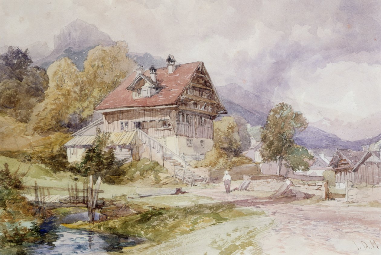 Chalet, Brunnen, Vierwaldstättersee von James Duffield Harding