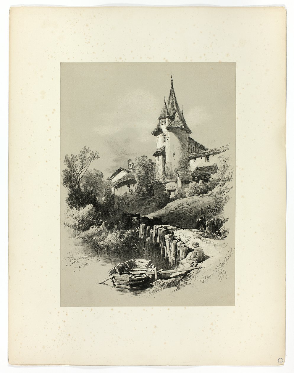 Nidan W. Neuchatel, aus Malerische Auswahlen von James Duffield Harding