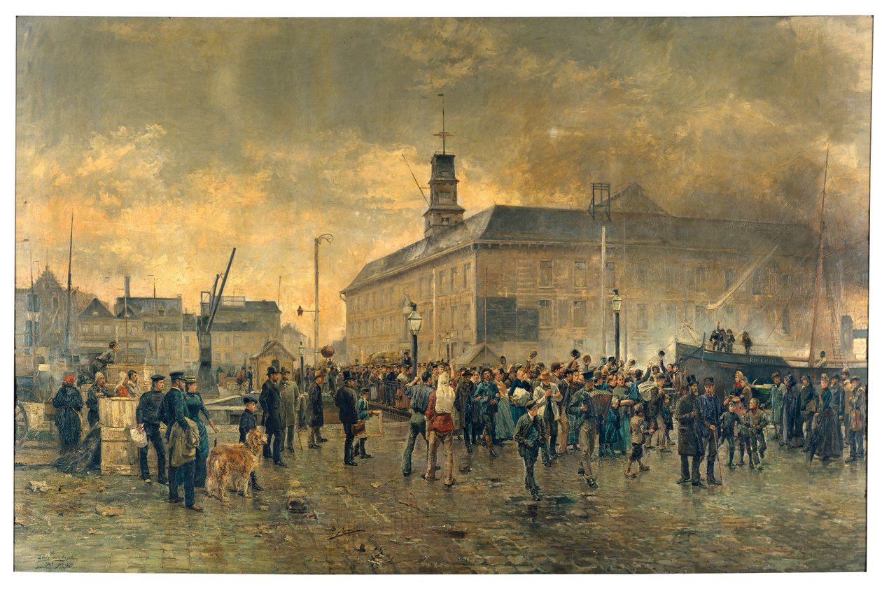 Belgische Auswanderer von James Ensor