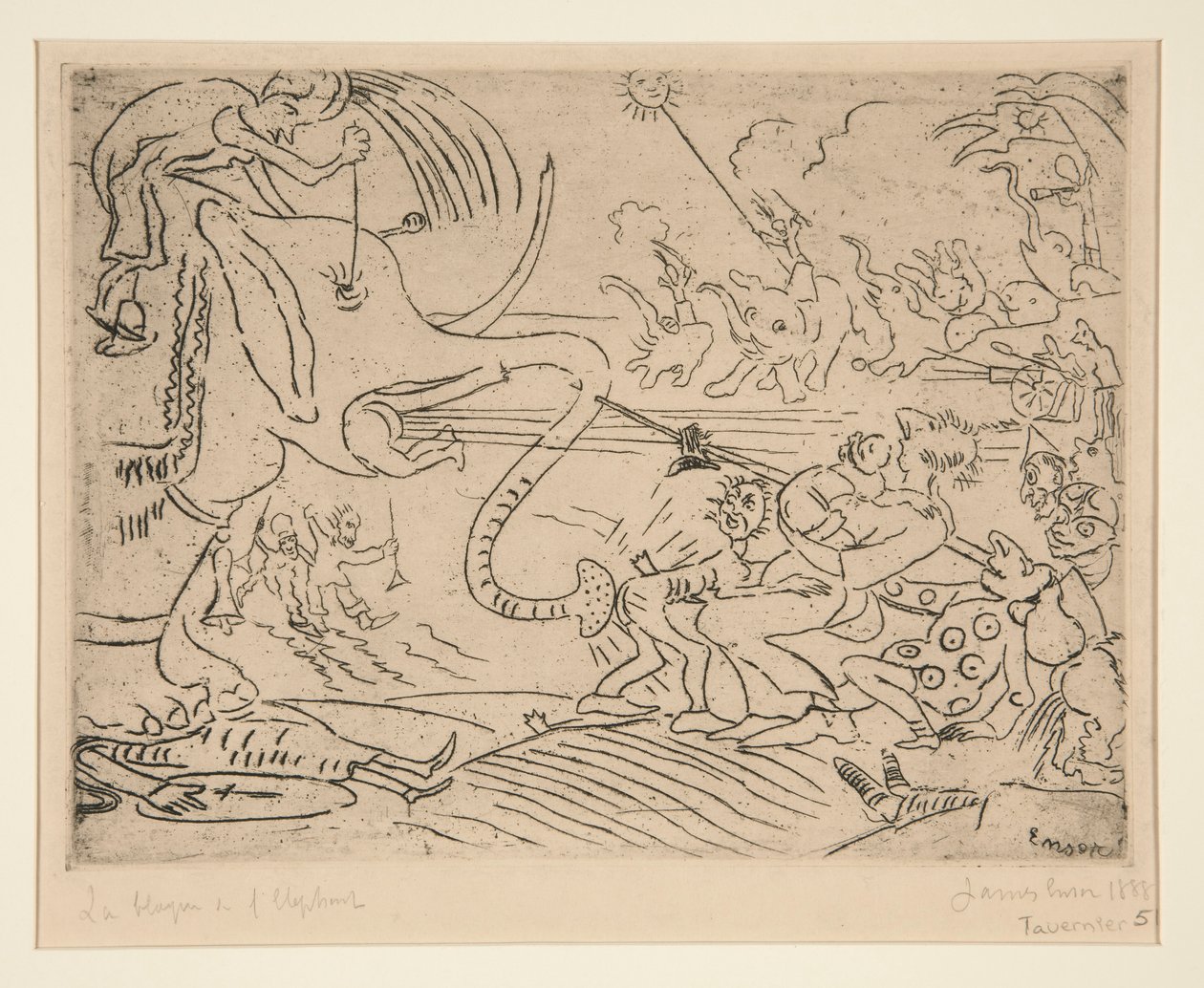 Der Streich von l von James Ensor