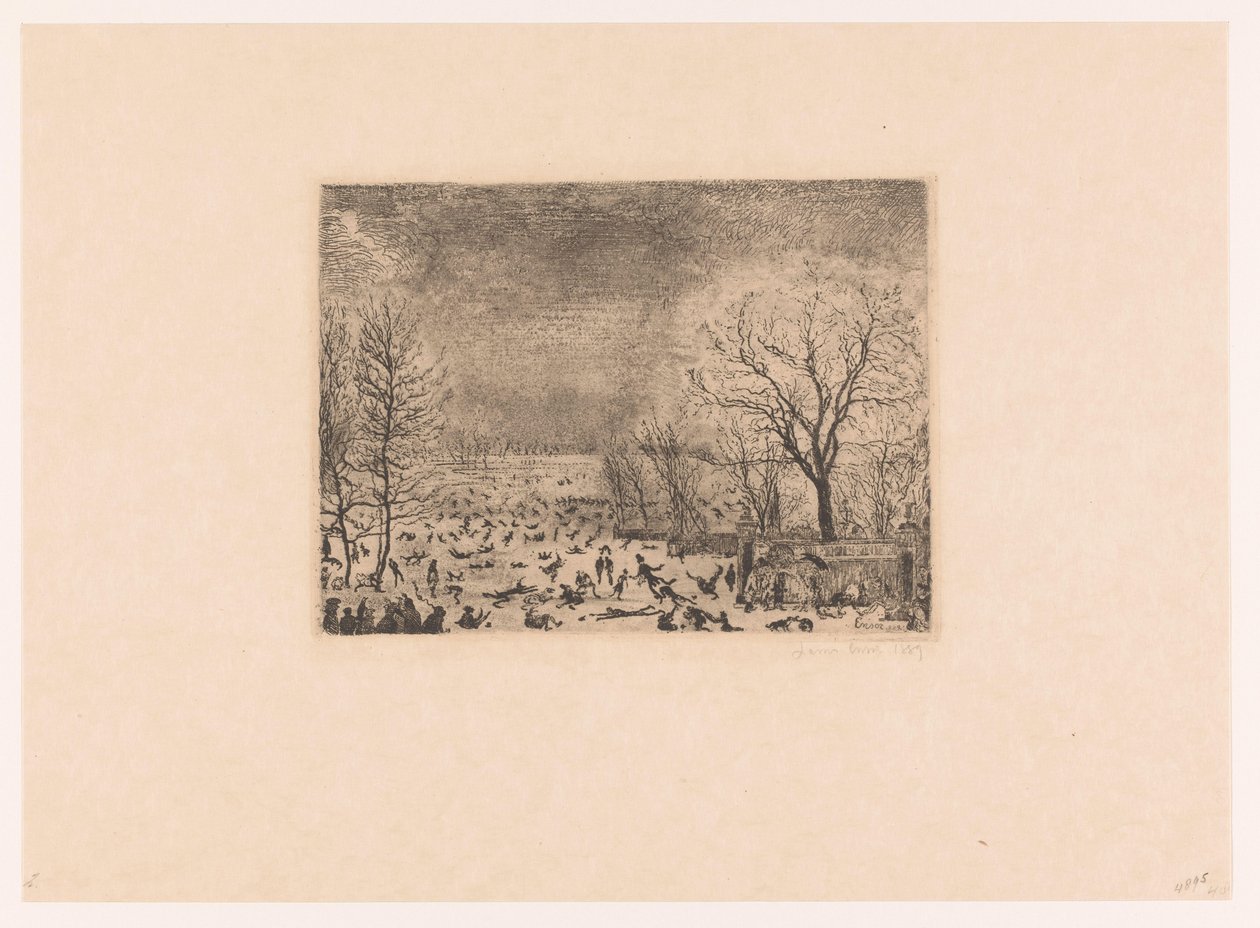 Schlittschuhläufer von James Ensor