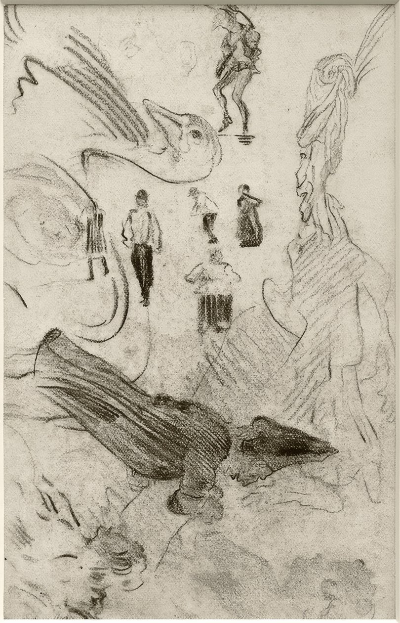 Silhouetten und groteske Figuren von James Sidney Ensor