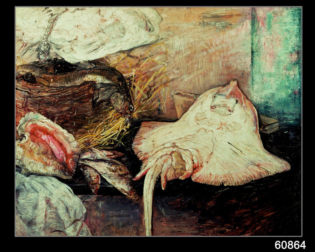 Stillleben mit Rochen von James Ensor