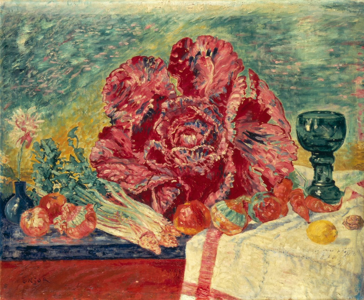 Der Rote Kohl von James Ensor