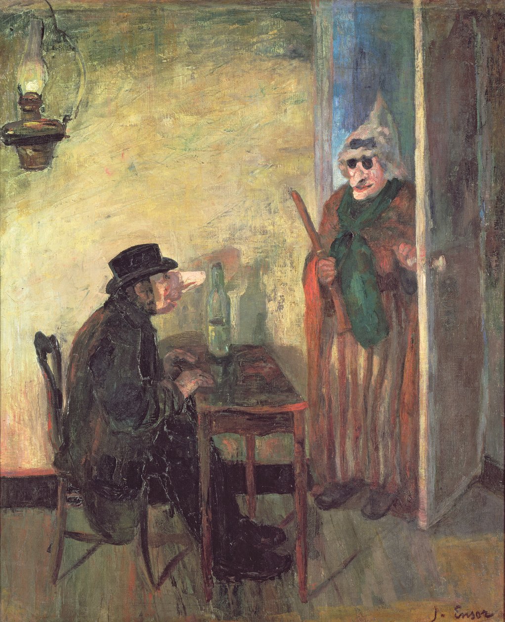 Die Empörten Masken von James Ensor