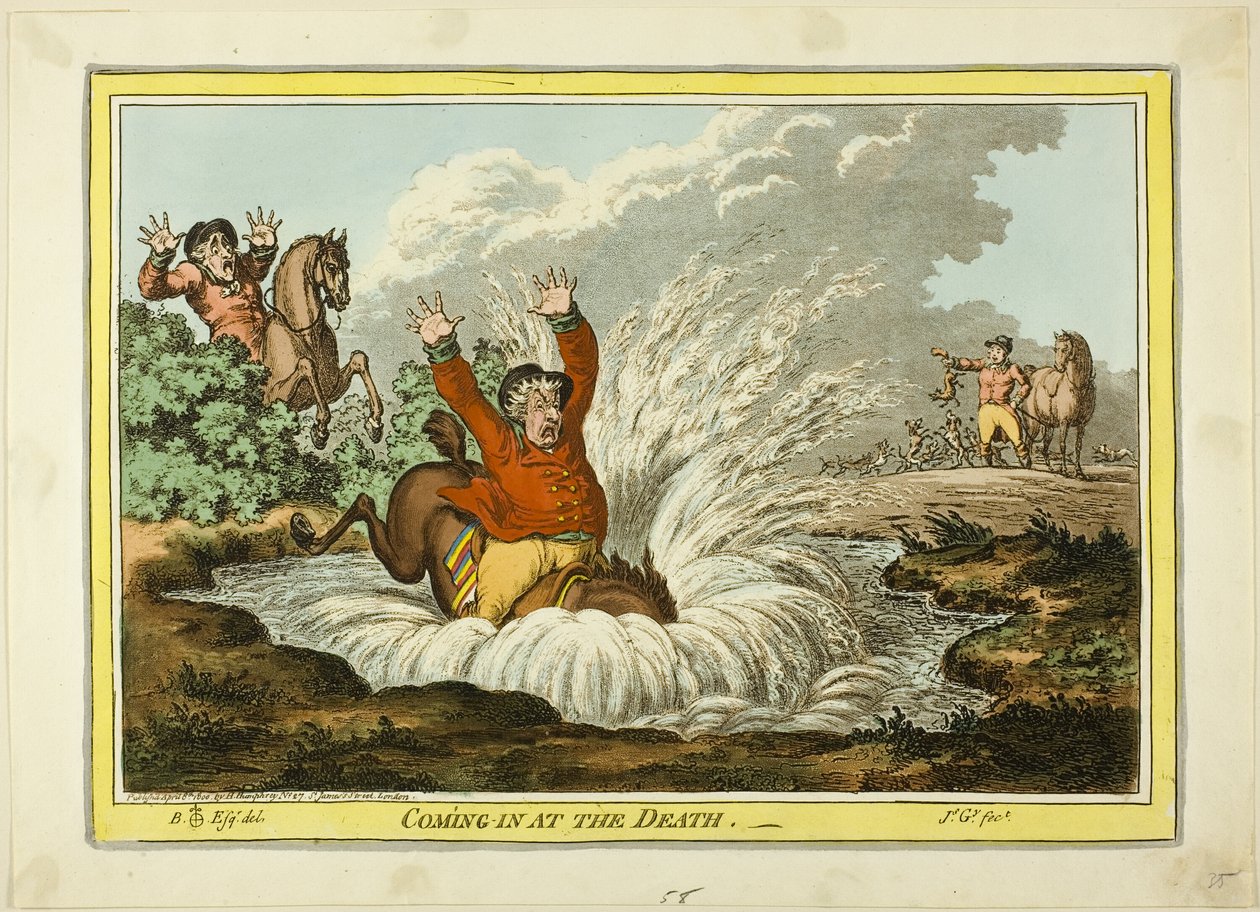 Ankunft beim Tod von James Gillray