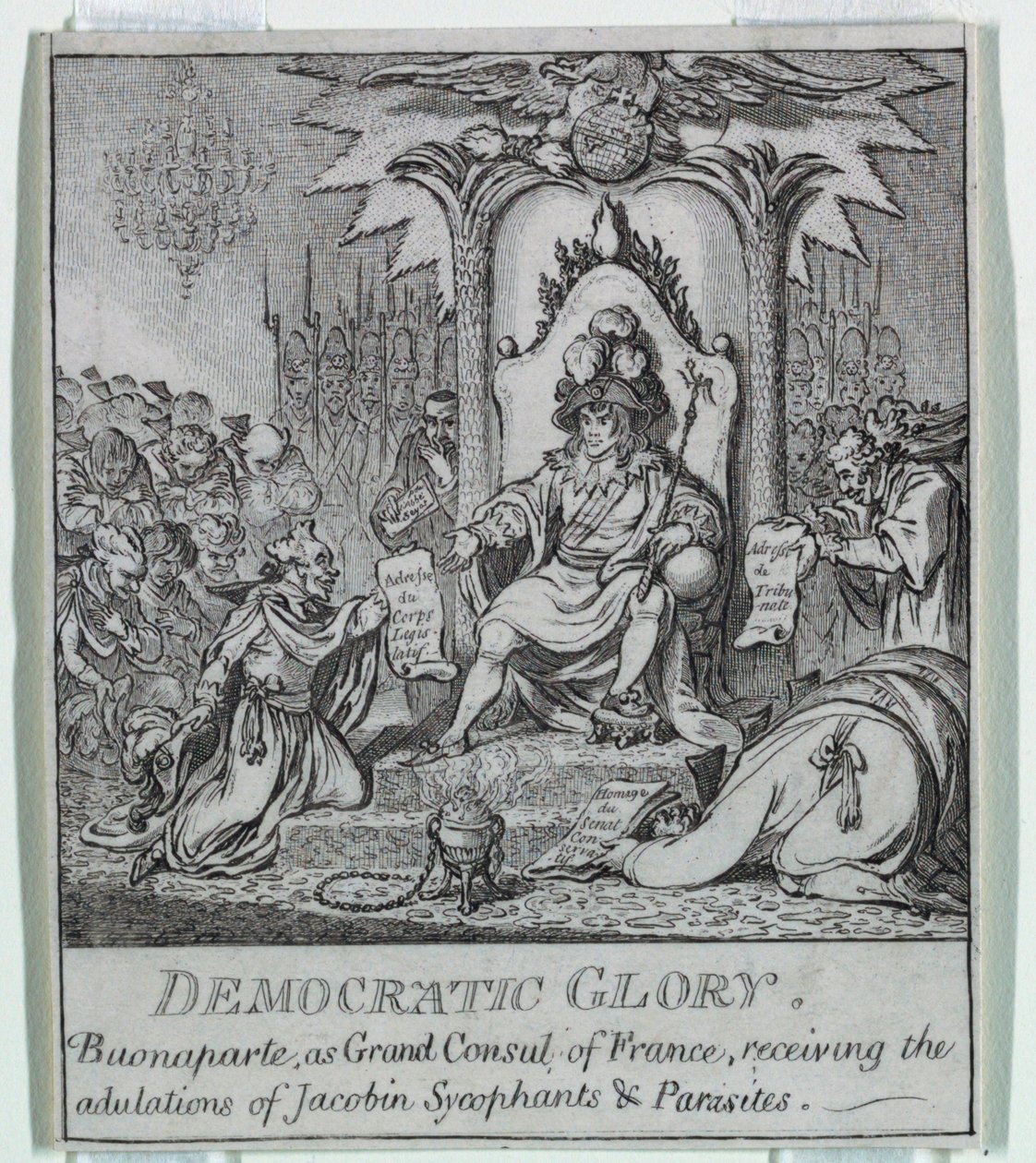 "Demokratie, oder eine Skizze o von James Gillray