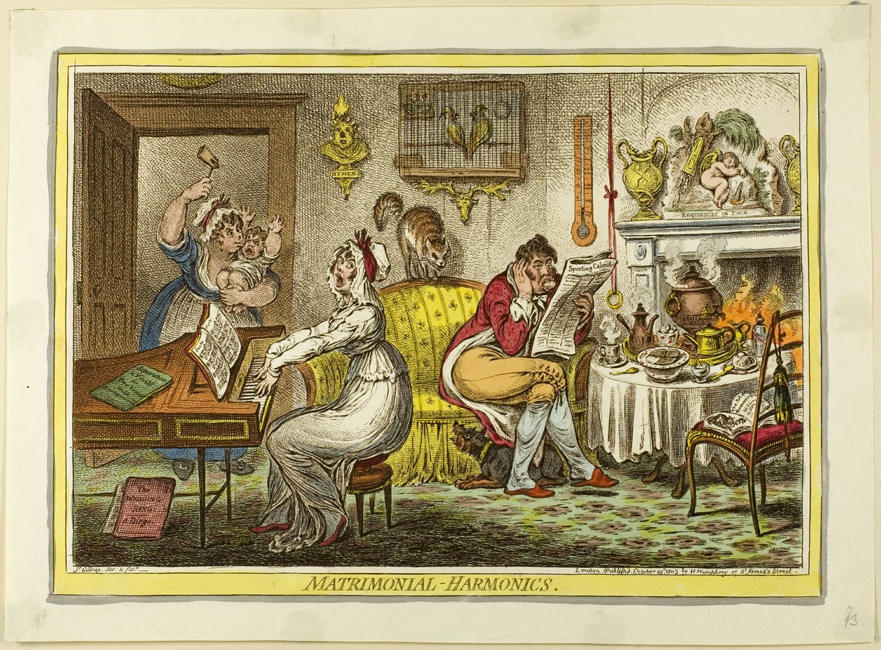 Eheliche Harmonien von James Gillray