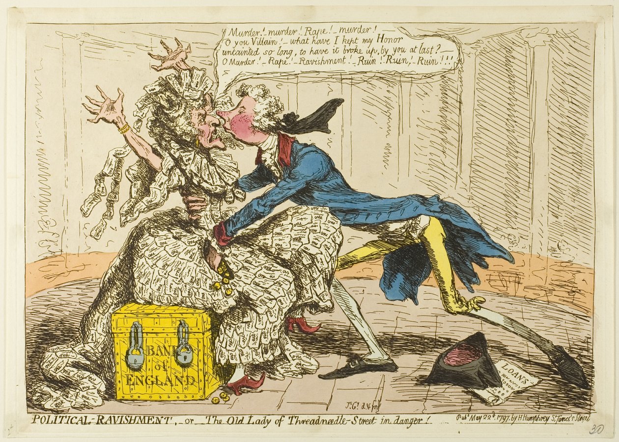 Politische Vergewaltigung von James Gillray
