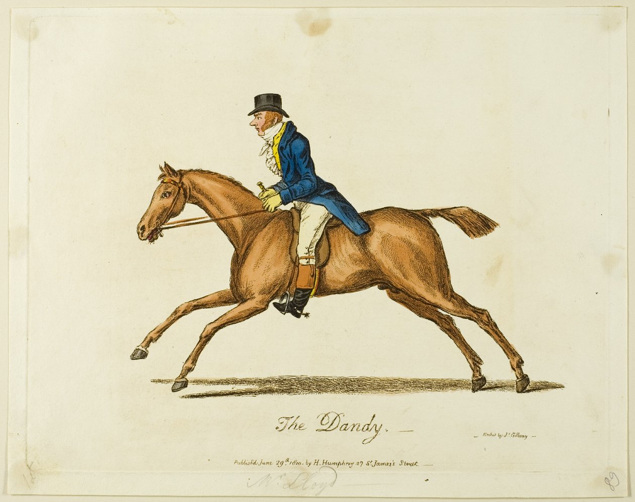 Der Dandy von James Gillray