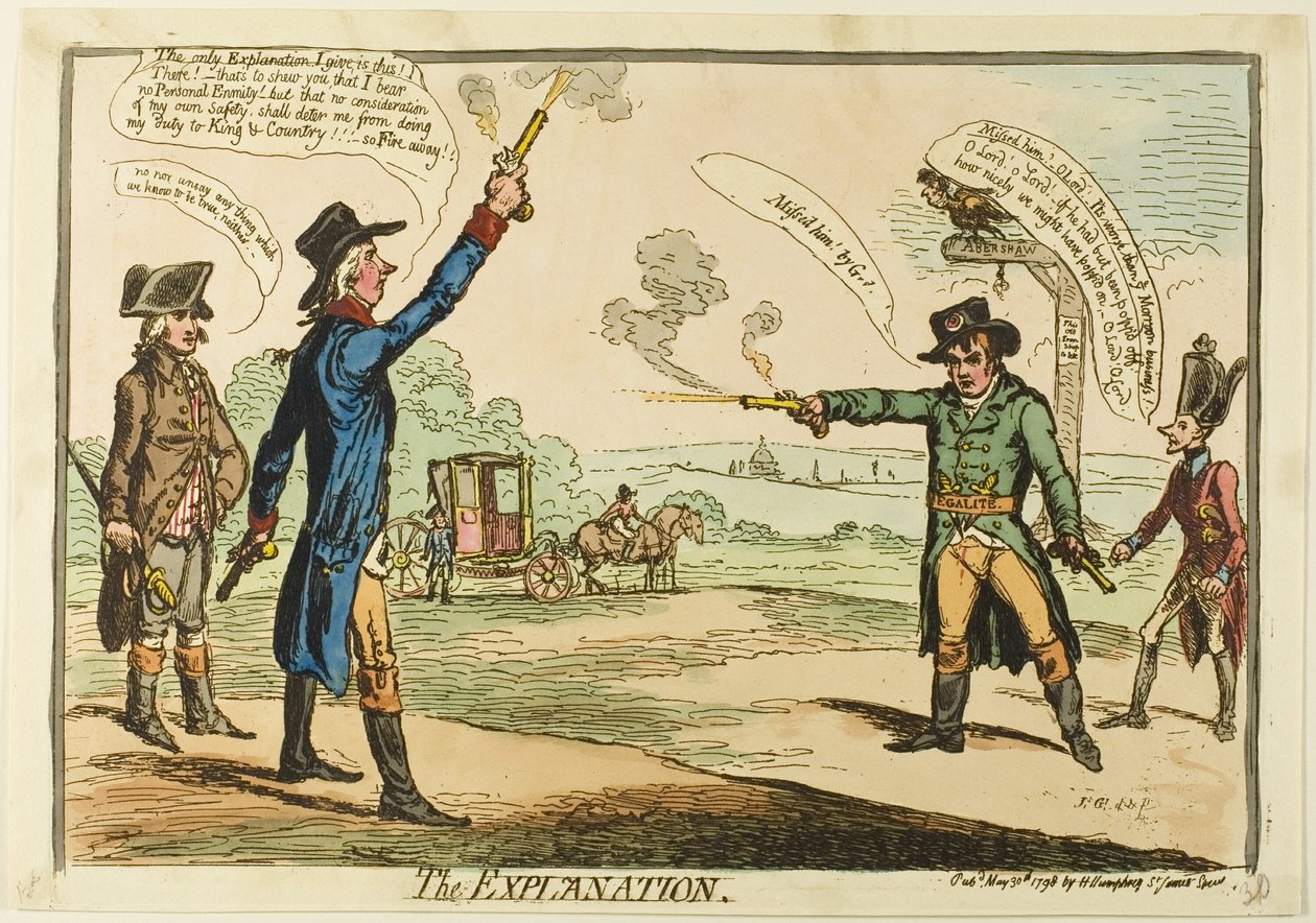 Die Erklärung von James Gillray
