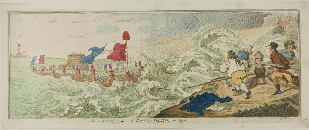 Der aufziehende Sturm von James Gillray