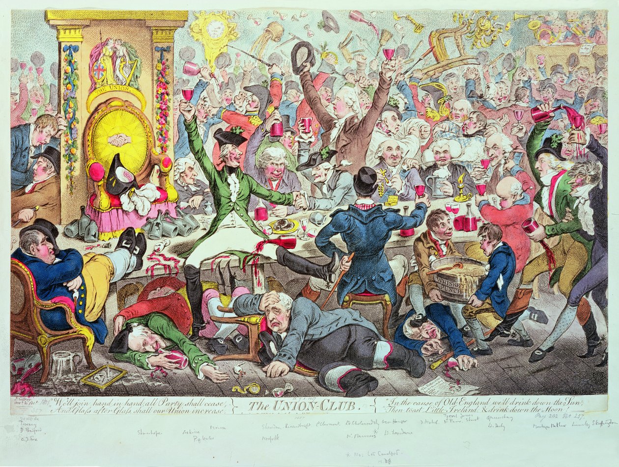 Der Union Club von James Gillray