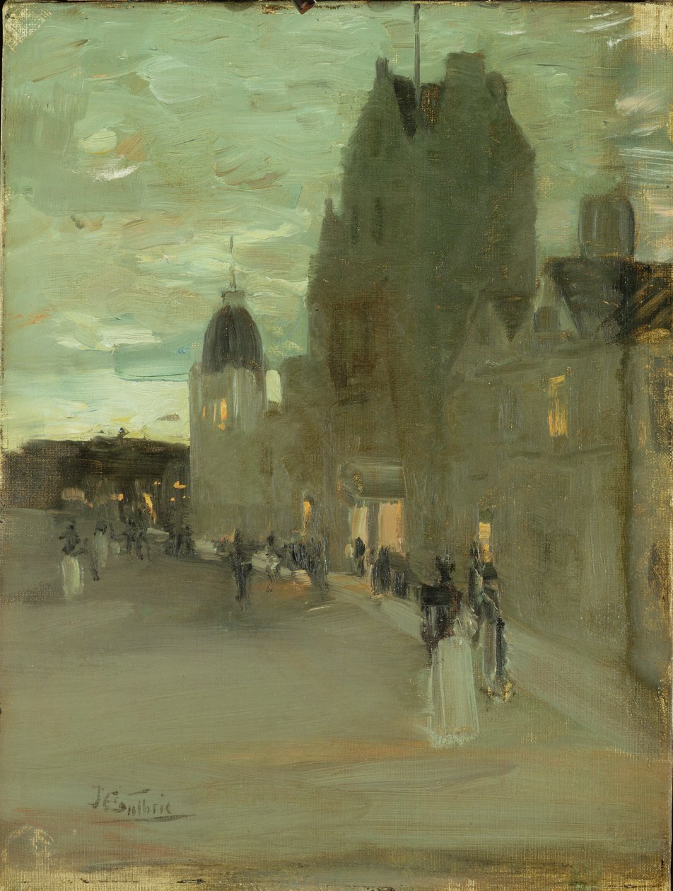 Straße in Oban, Nacht von James Guthrie