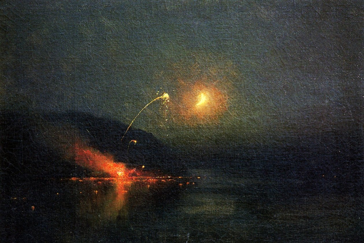 Feuerwerk über dem Potomac, 1902 von James Henry Moser