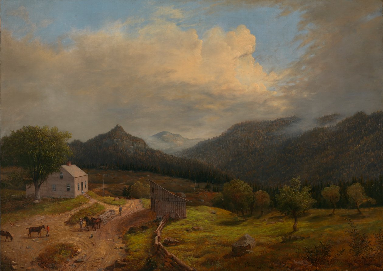 Taverne in New Boston, Vermont, 1855 von James Hope