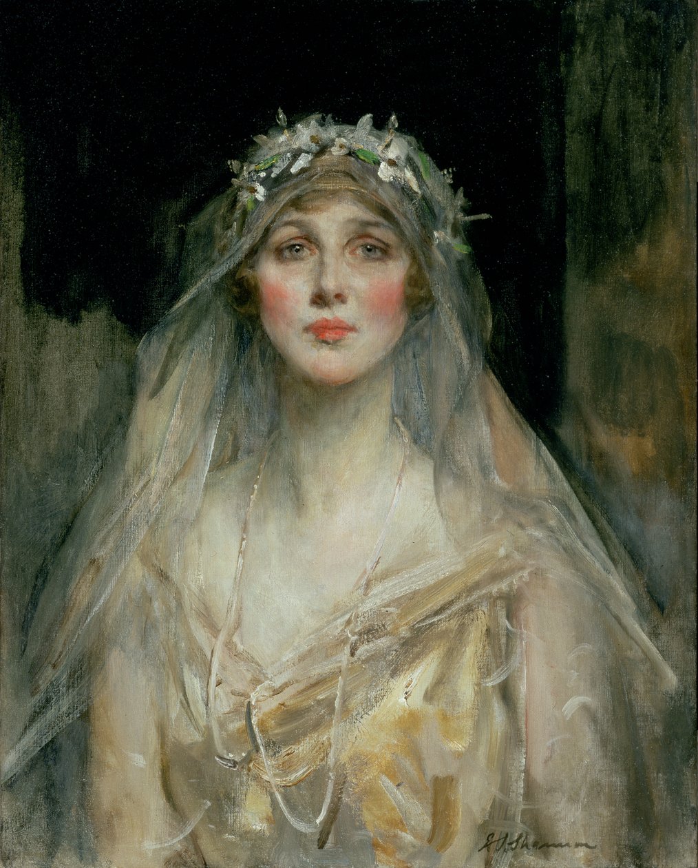 Porträt einer Braut von James Jebusa Shannon