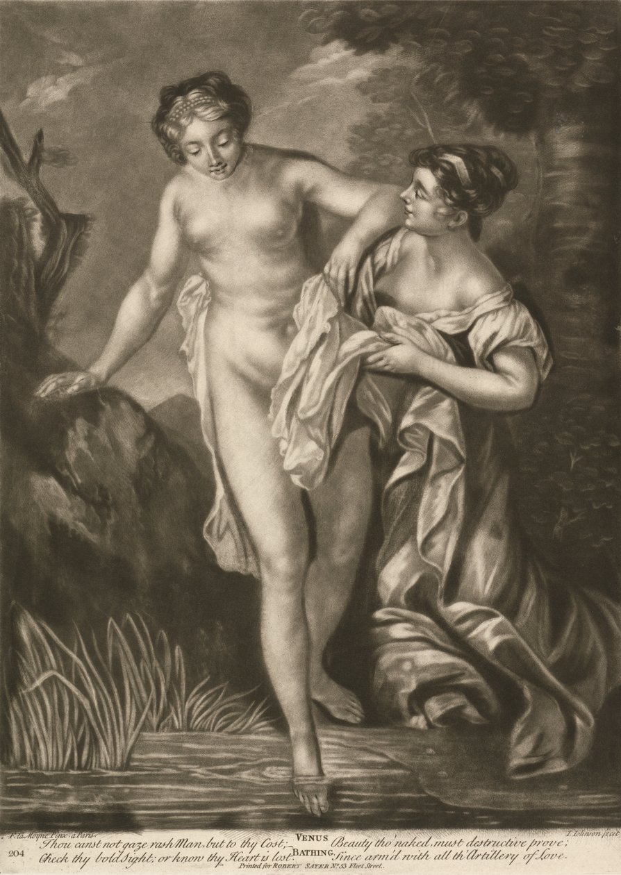 Venus beim Baden von James Johnson