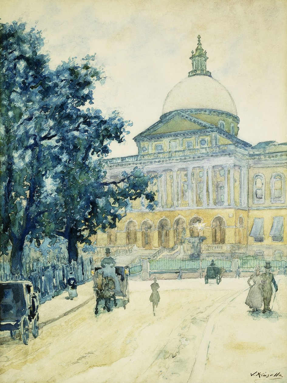 Das Bullfinch State House, Boston, 1898 von James Kinsella