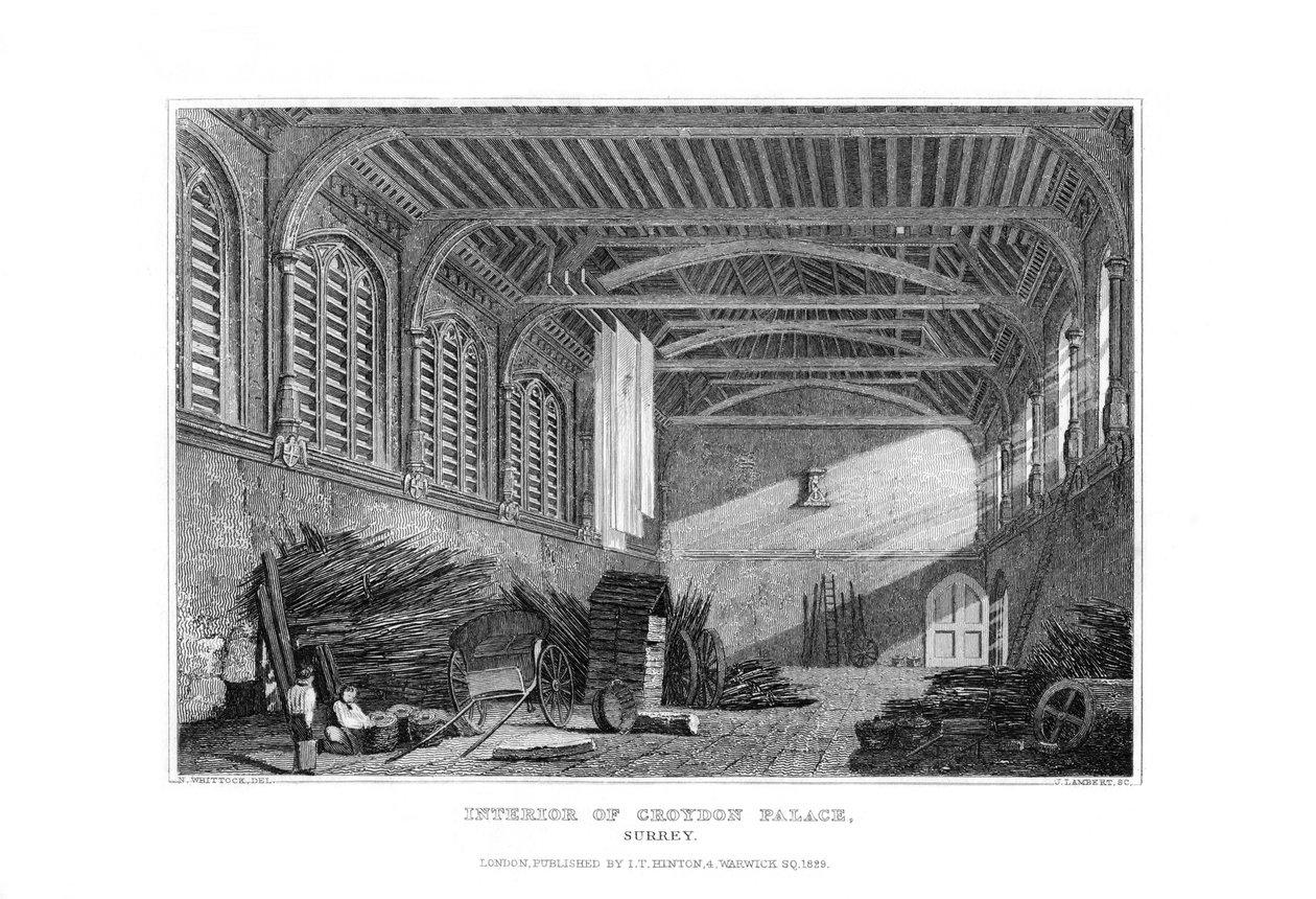 Innenraum des Croydon Palace, Surrey, 1829 von James Lambert