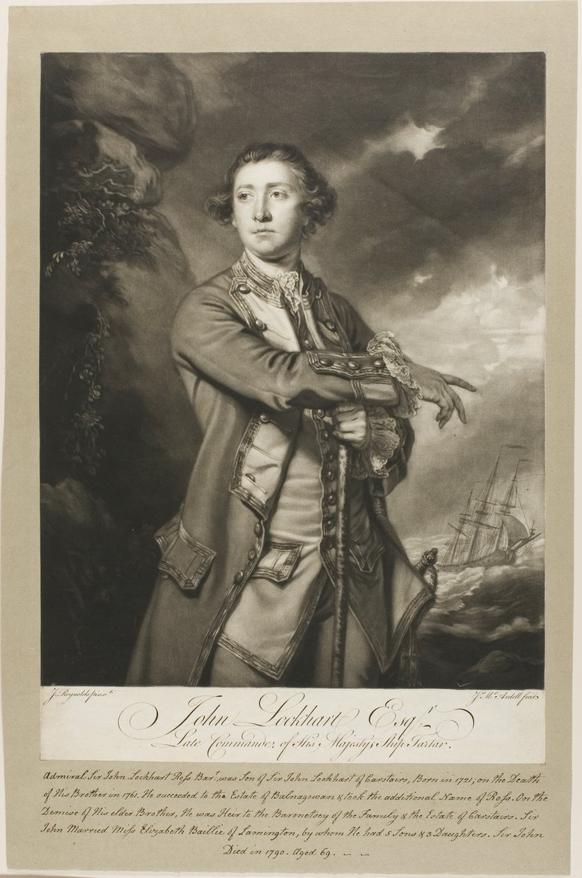 Porträt von John Lockhart, Esquire von James MacArdell