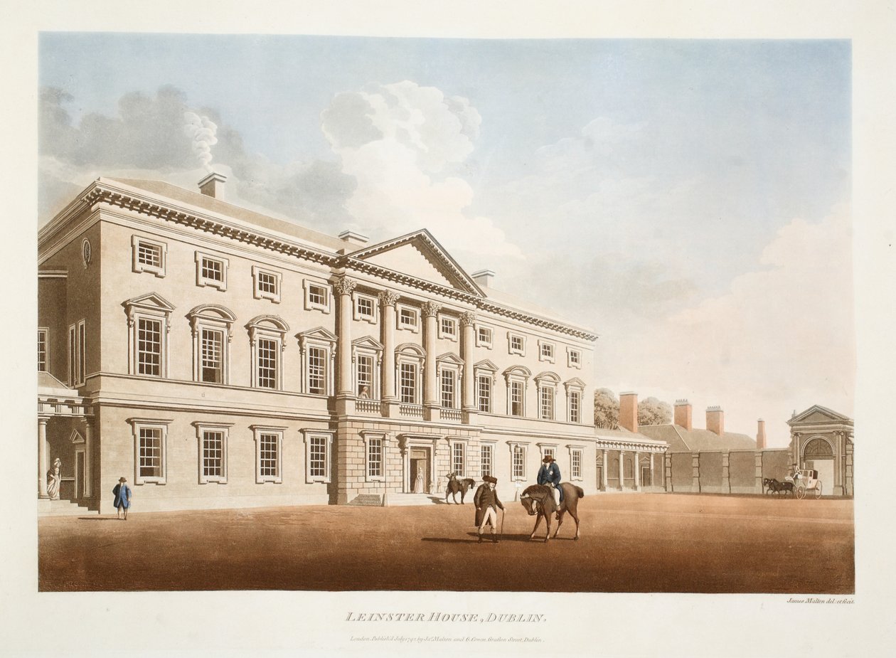 Leinster House, Dublin, 1792 von James Malton