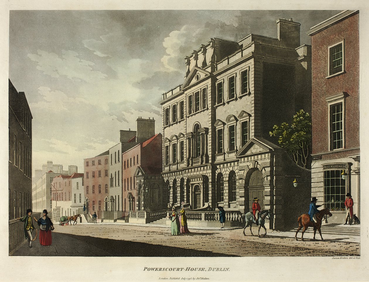 Powerscourt House, Dublin von James Malton