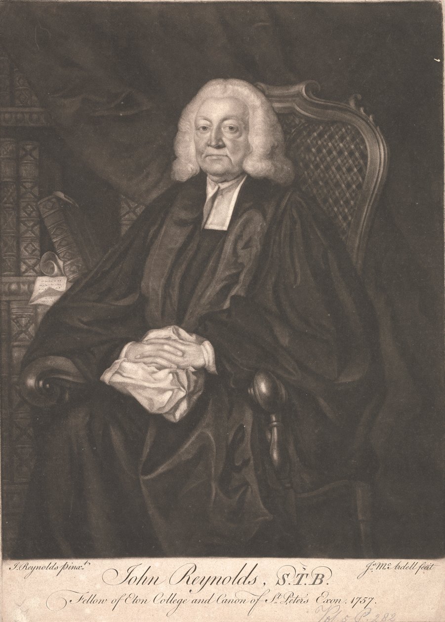 Dr. John Reynolds, S.T.B. von James McArdell