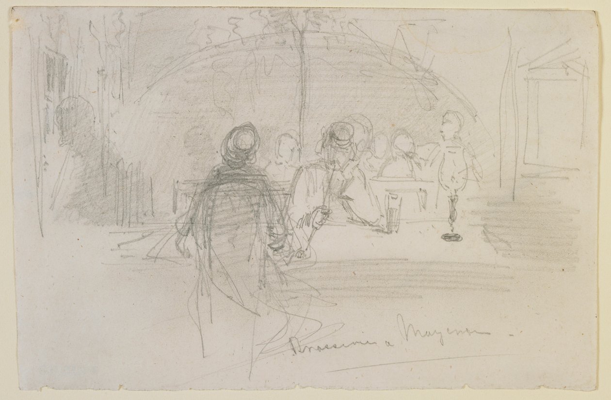 Brasserie in Mainz von James Abbott McNeill Whistler