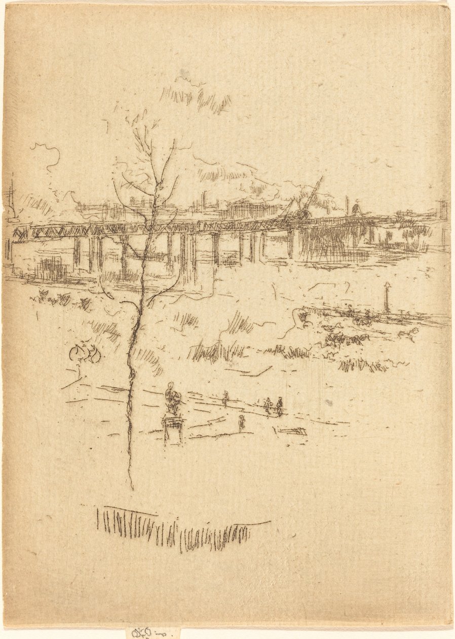 Charing Cross Eisenbahnbrücke von James Abbott McNeill Whistler