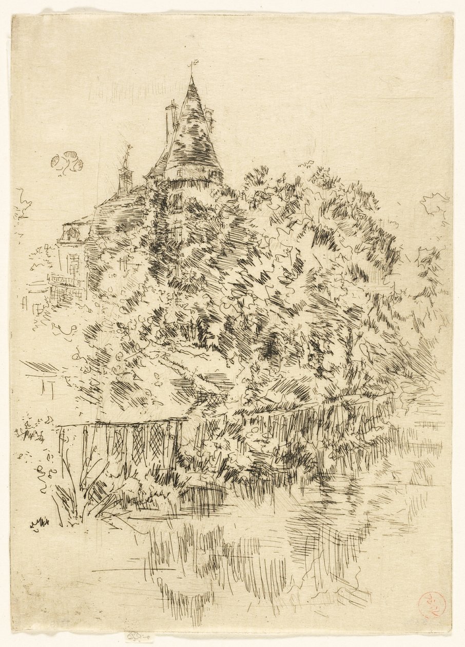Château de Verneuil, Touraine von James Abbott McNeill Whistler