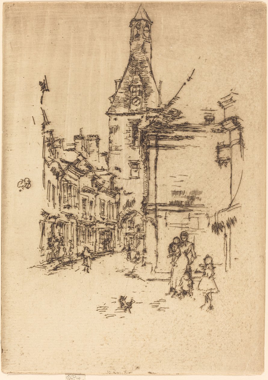 Uhrturm, Amboise von James Abbott McNeill Whistler
