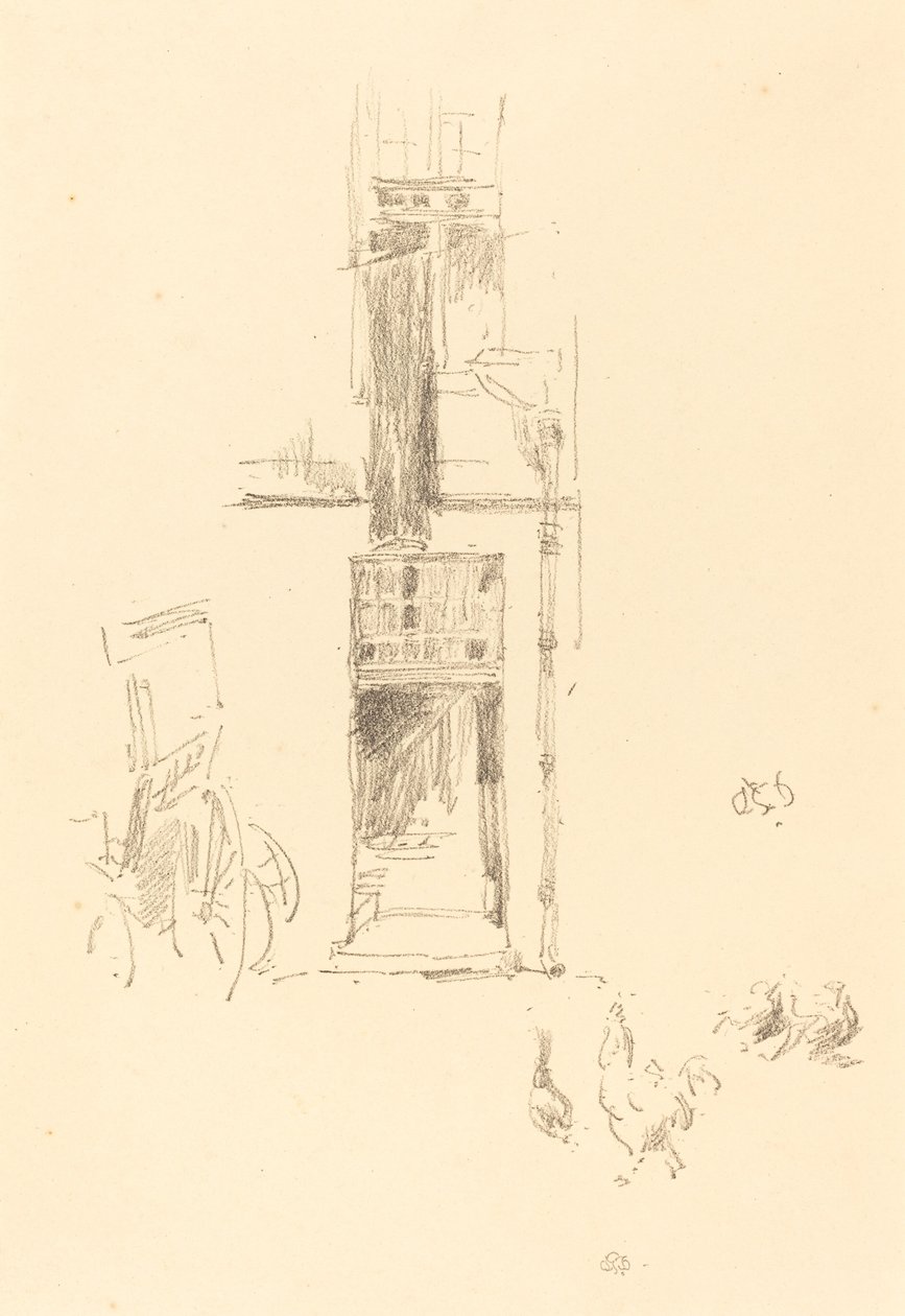 Hähne und Hennen, Hôtel Colbert von James Abbott McNeill Whistler