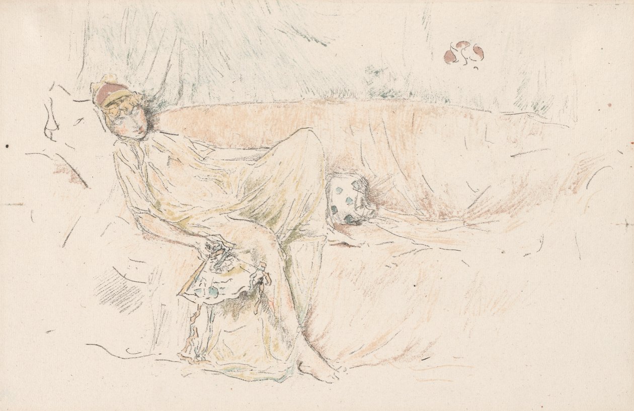 Gekleidete Figur, liegend von James McNeill Whistler