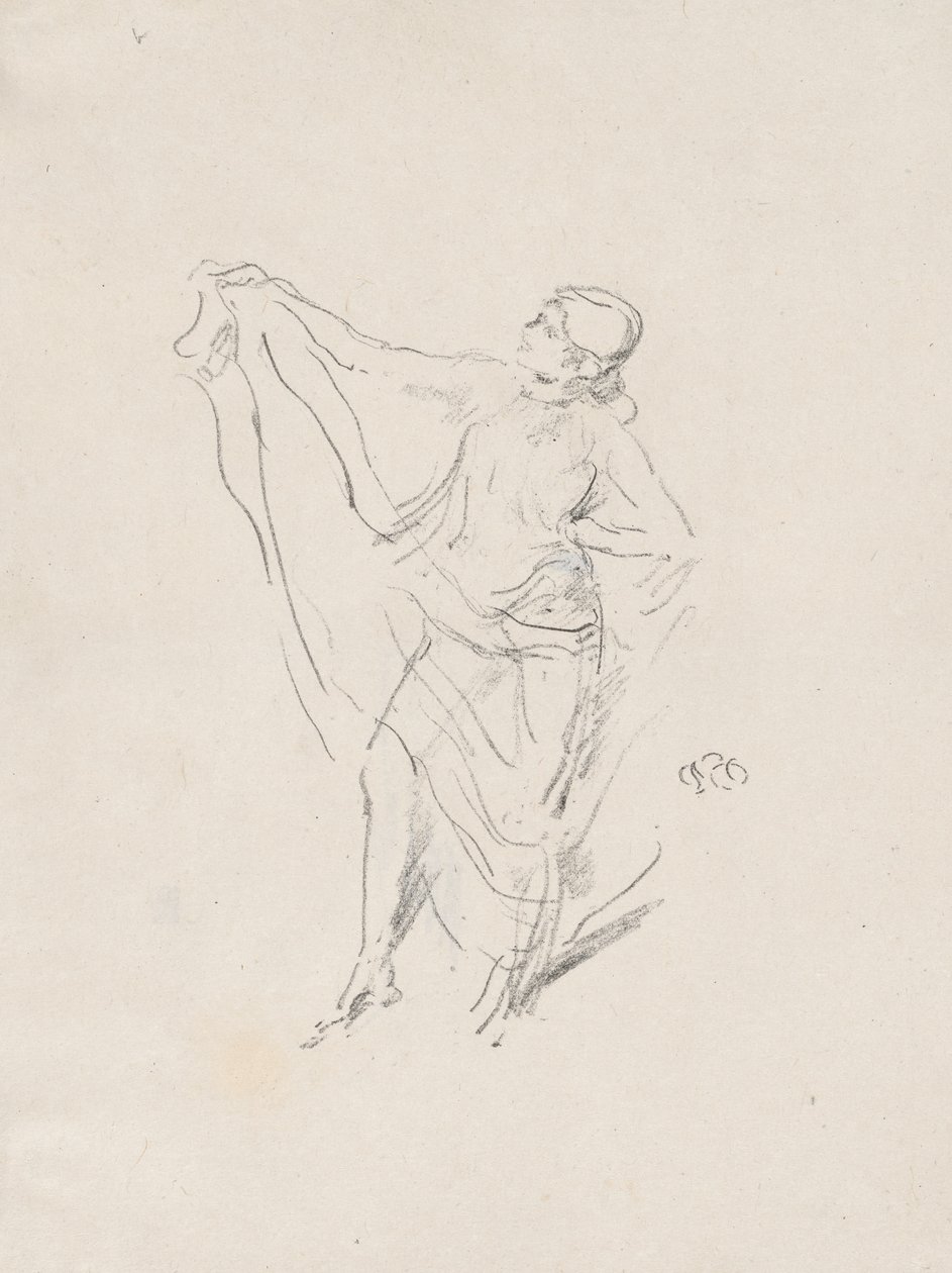 Verhülltes Modell, tanzend von James McNeill Whistler