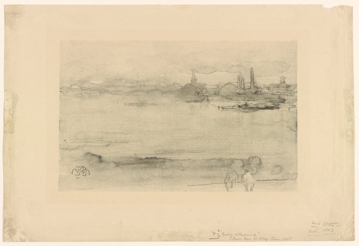 Früher Morgen von James Abbott McNeill Whistler