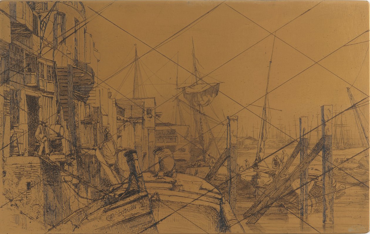 Radierplatte: Limehouse von James Abbott McNeill Whistler