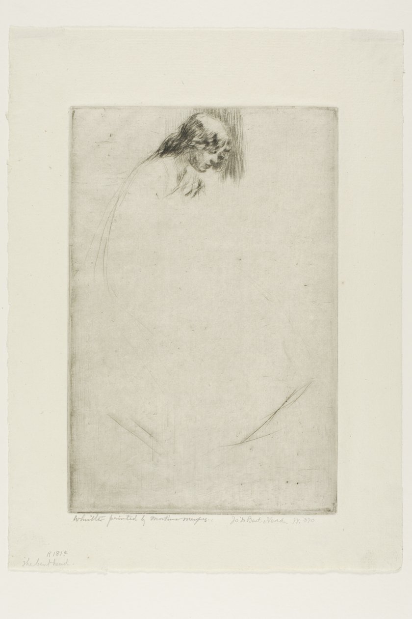 Jos gebeugter Kopf von James McNeill Whistler