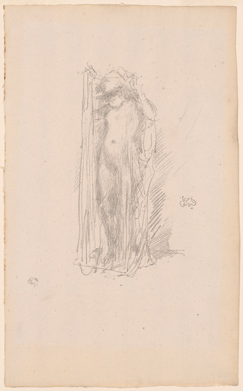 Modell drapiert von James Abbott McNeill Whistler