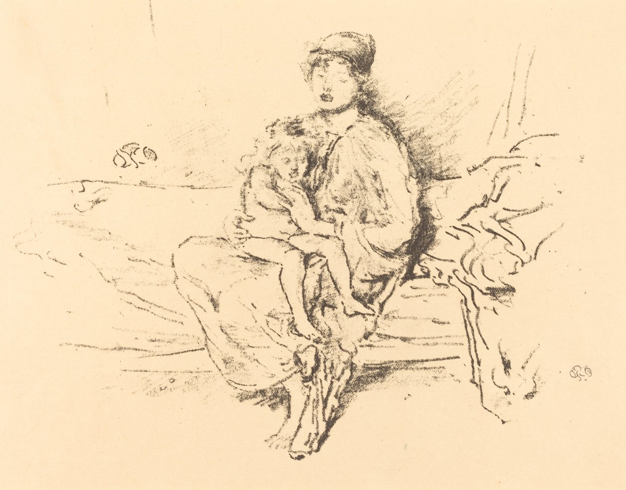 Mutter und Kind, Nr. 2 von James Abbott McNeill Whistler