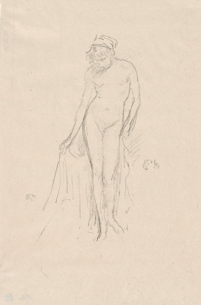 Aktmodell, stehend von James Abbott McNeill Whistler