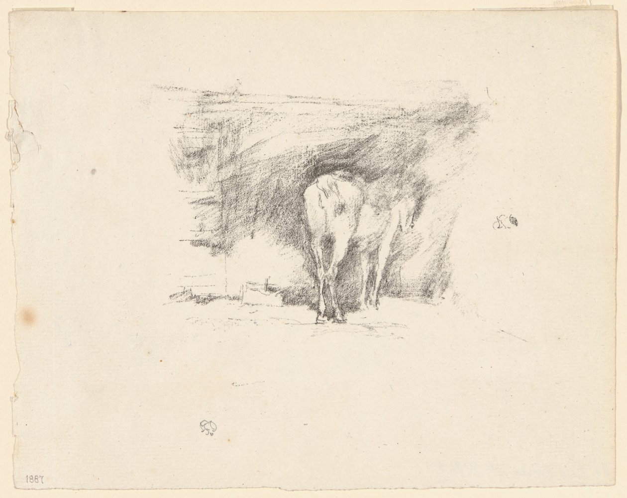 Studie eines Pferdes von James Abbott McNeill Whistler