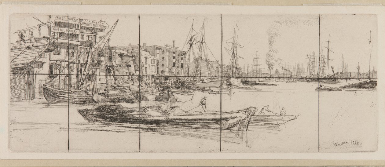 Themse-Lagerhäuser von James Abbott McNeill Whistler