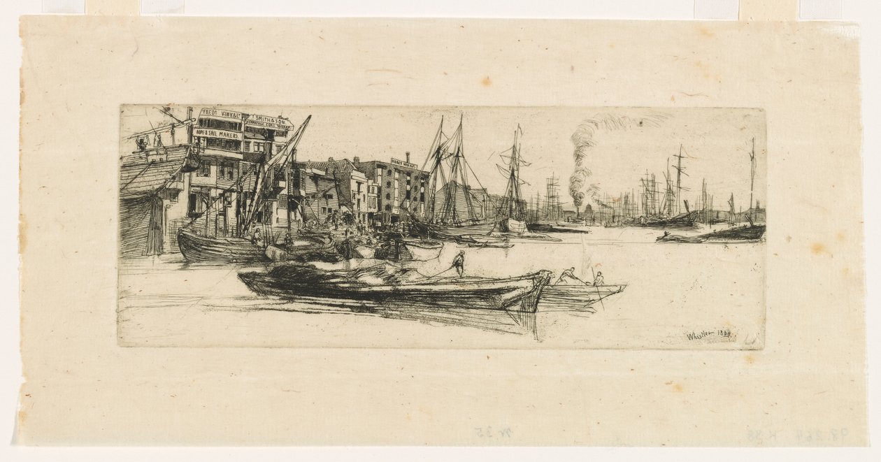 Thames Lagerhäuser von James Abbott McNeill Whistler