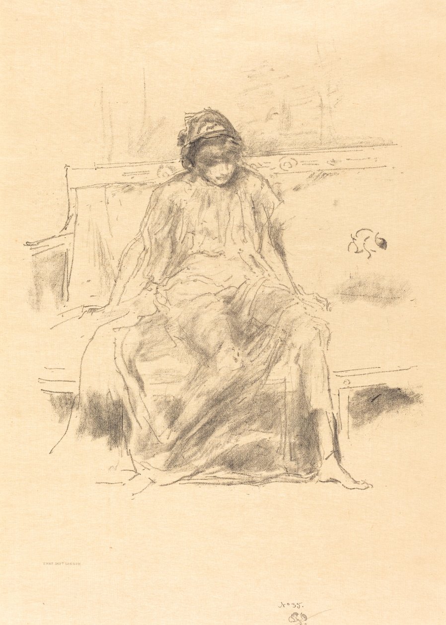 Die drapierte Figur, sitzend von James Abbott McNeill Whistler