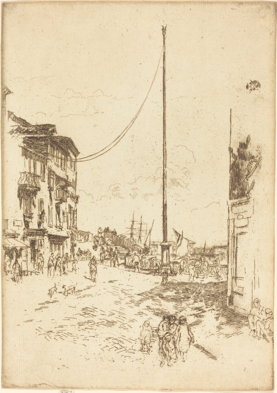 Der kleine Mast von James Abbott McNeill Whistler
