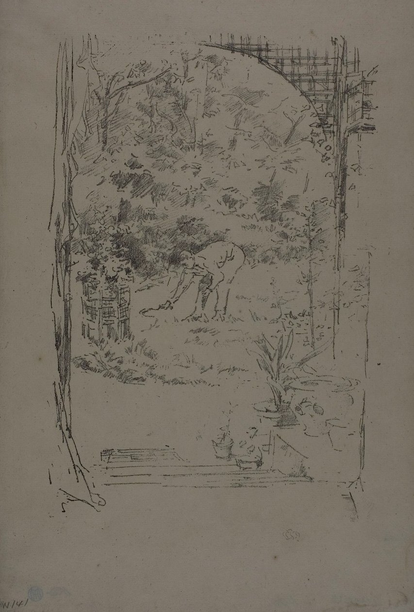 Der Mann mit einer Sichel von James Abbott McNeill Whistler