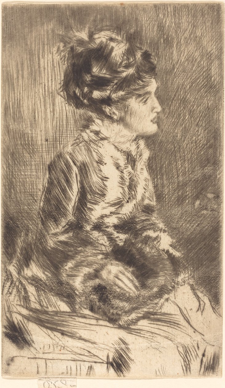 Der Muff von James Abbott McNeill Whistler